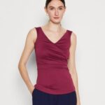 femmes haut rouge foncé 006BT472 Anna Field
