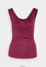 femmes haut rouge foncé 006BT472 Anna Field - Image 5