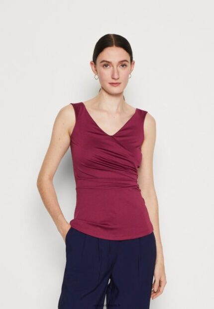 femmes haut rouge foncé 006BT472 Anna Field