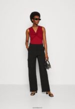 femmes haut rouge foncé 006BT480 Anna Field - Image 2