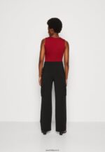 femmes haut rouge foncé 006BT480 Anna Field - Image 3