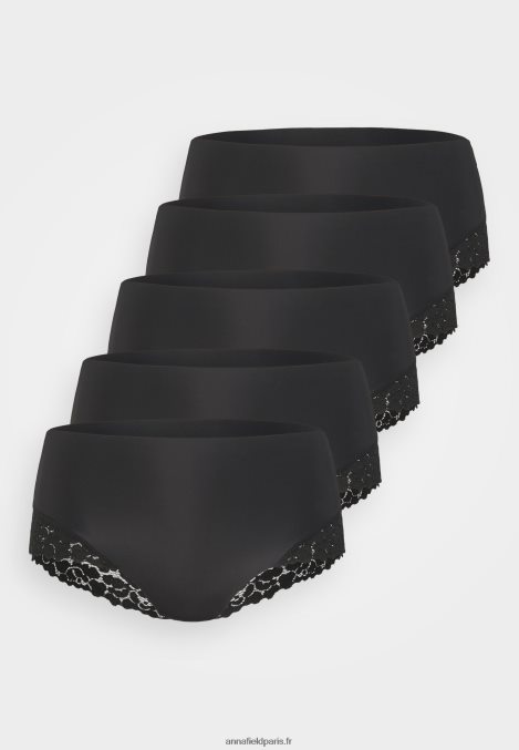 femmes juniper 5pp slip taille haute noir 006BT968 Anna Field - Image 4