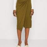 femmes jupe crayon kaki 006BT800 Anna Field
