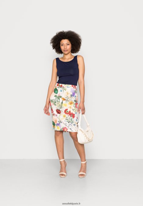 femmes jupe crayon rose clair/multicolore 006BT798 Anna Field - Image 2