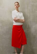 femmes jupe crayon rouge 006BT796 Anna Field - Image 2
