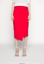 femmes jupe crayon rouge 006BT796 Anna Field - Image 4