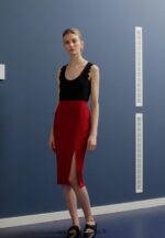 femmes jupe crayon rouge foncé 006BT806 Anna Field - Image 2