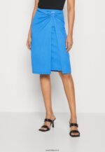 femmes jupe portefeuille bleu 006BT807 Anna Field