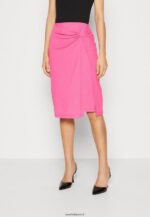 femmes jupe portefeuille rose 006BT805 Anna Field