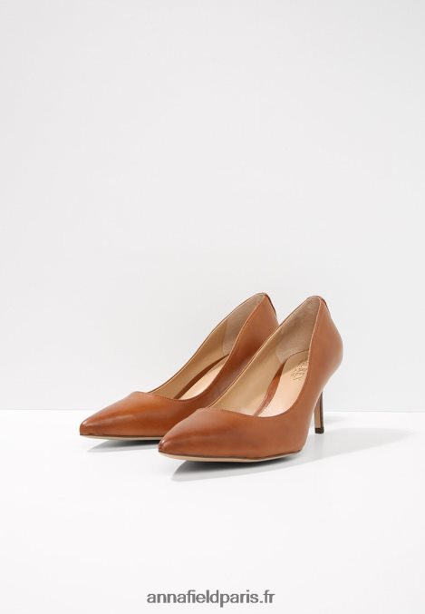 femmes lanette escarpin en cuir talons classiques bronzage profond 006BT1732 Anna Field - Image 5