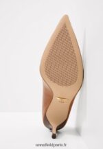 femmes lanette escarpin en cuir talons classiques bronzage profond 006BT1732 Anna Field - Image 7