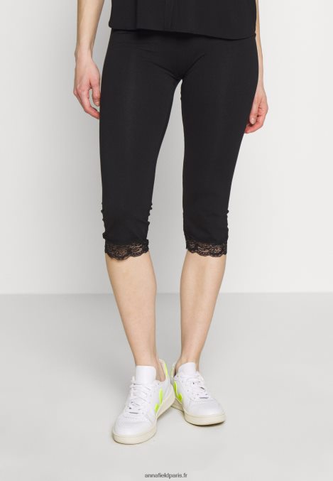 femmes legging capri avec pantalon legging en dentelle noir 006BT655 Anna Field - Image 1