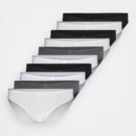 femmes Lot de 10 slips shannon gris 006BT999 Anna Field