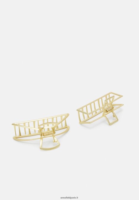 femmes Lot de 2 accessoires de coiffure dorés 006BT2669 Anna Field - Image 2