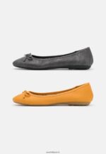 femmes Lot de 2 ballerines noir/jaune 006BT2138 Anna Field - Image 2