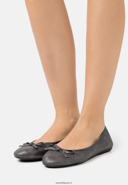 femmes Lot de 2 ballerines noir/jaune 006BT2138 Anna Field