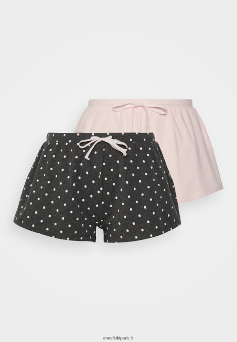 femmes Lot de 2 bas de pyjama courts rose 006BT1061 Anna Field - Image 5