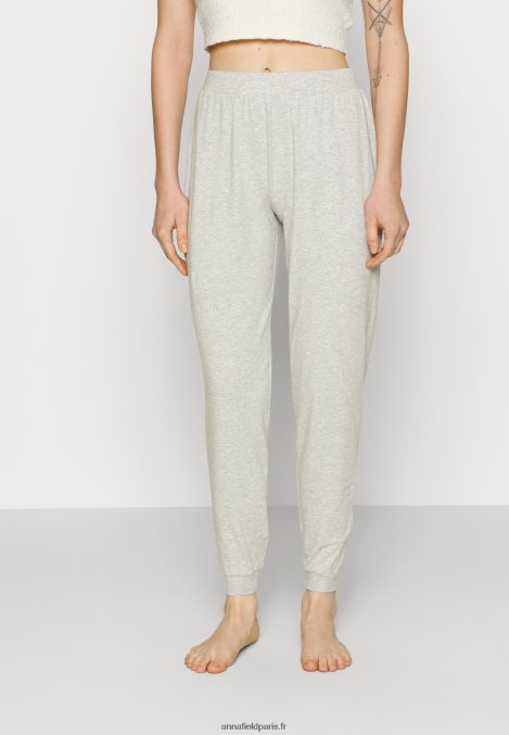 femmes Lot de 2 bas de pyjama rose/gris 006BT1076 Anna Field - Image 4