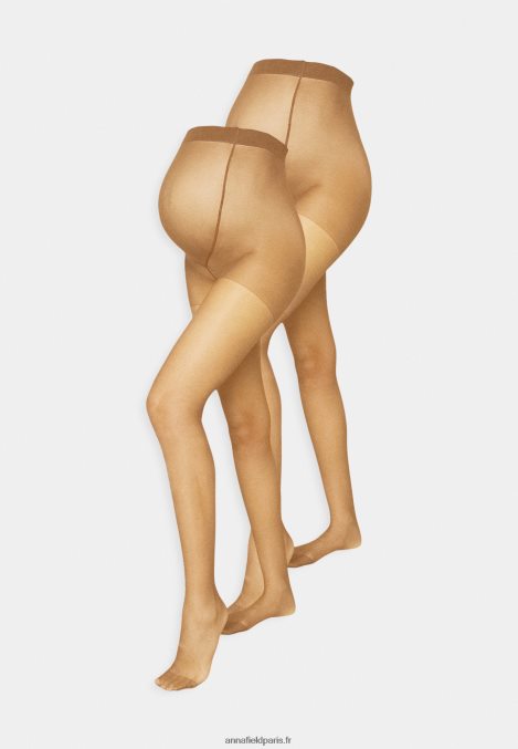femmes Lot de 2 collants 20 deniers camel 006BT1102 Anna Field - Image 1