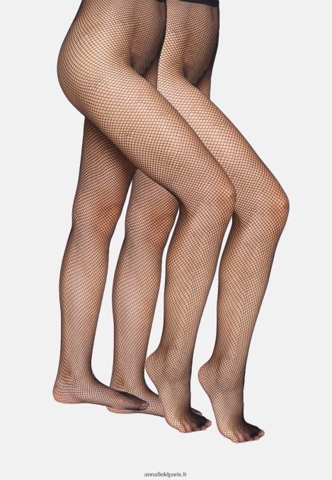 femmes Lot de 2 collants résille collants noir 006BT1110 Anna Field - Image 2