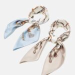 femmes Lot de 2 foulards bleu/rose 006BT2835 Anna Field