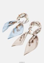femmes Lot de 2 foulards bleu/rose 006BT2835 Anna Field
