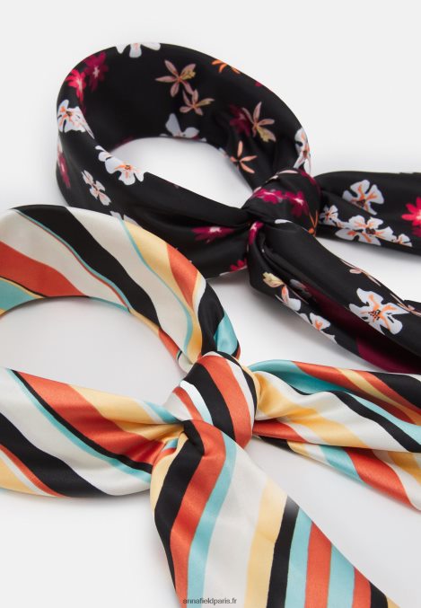 femmes Lot de 2 foulards multicolore/noir 006BT2712 Anna Field - Image 2