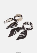 femmes lot de 2 foulards noir 006BT2838 Anna Field