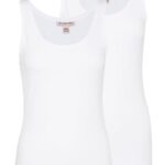 femmes Lot de 2 hauts blancs 006BT404 Anna Field