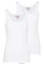 femmes Lot de 2 hauts blancs 006BT404 Anna Field