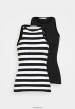 femmes Lot de 2 hauts noir 006BT383 Anna Field