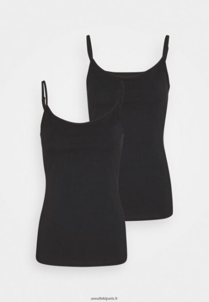 femmes Lot de 2 hauts noir 006BT452 Anna Field
