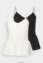 femmes Lot de 2 hauts noir/blanc 006BT427 Anna Field - Image 7