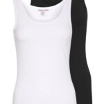 femmes Lot de 2 hauts noir/blanc 006BT442 Anna Field