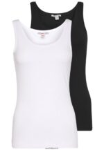 femmes Lot de 2 hauts noir/blanc 006BT442 Anna Field