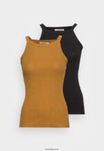 femmes Lot de 2 hauts noir/kaki 006BT401 Anna Field - Image 5