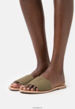 femmes Lot de 2 mules kaki/or 006BT1866 Anna Field