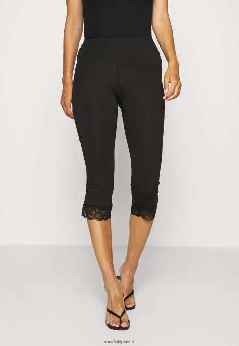 femmes Lot de 2 pantalons leggings bleu foncé/noir 006BT653 Anna Field - Image 2