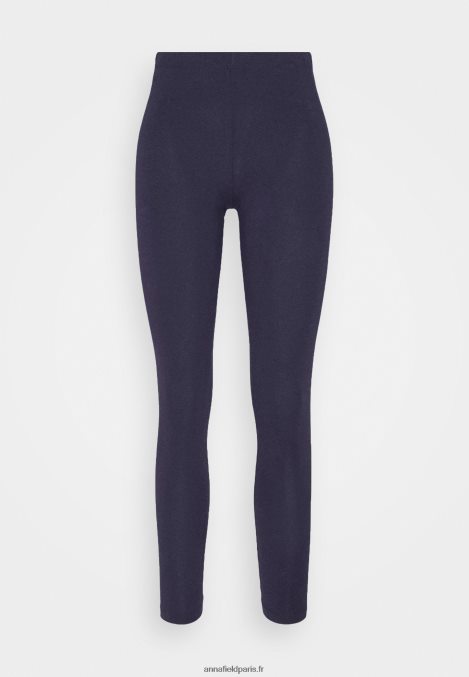femmes Lot de 2 pantalons leggings noir/bleu foncé 006BT660 Anna Field - Image 2