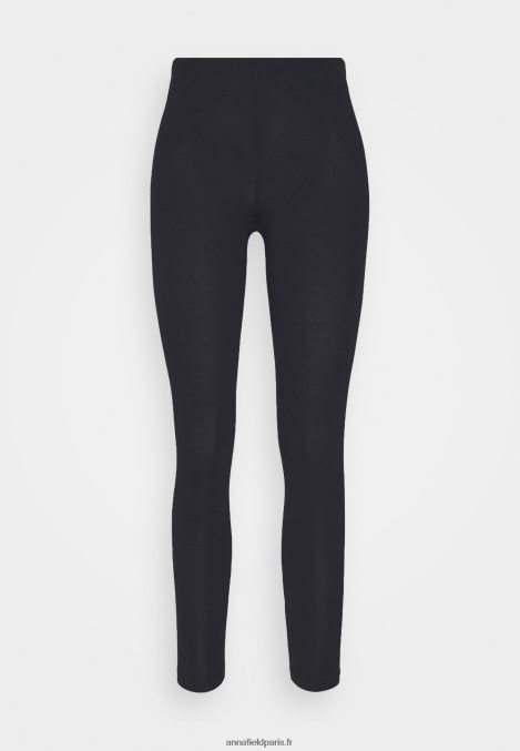 femmes Lot de 2 pantalons leggings noir/bleu foncé 006BT660 Anna Field - Image 4