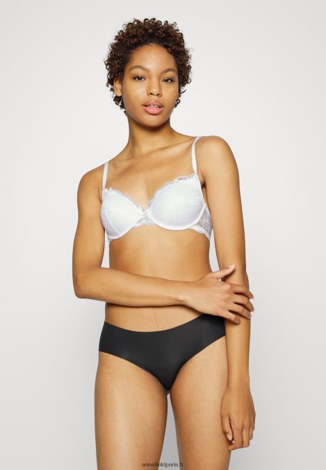 femmes Lot de 2 soutiens-gorge t-shirt en dentelle soutien-gorge à armatures blanc/noir 006BT943 Anna Field - Image 4