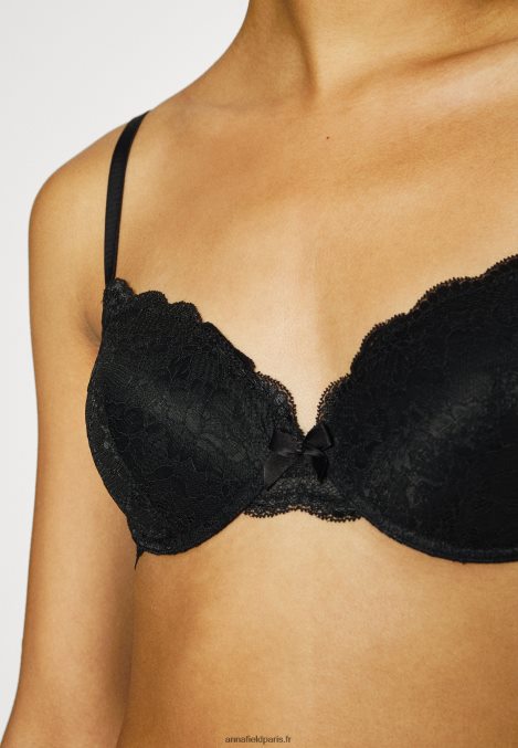 femmes Lot de 2 soutiens-gorge t-shirt en dentelle soutien-gorge à armatures blanc/noir 006BT943 Anna Field - Image 6