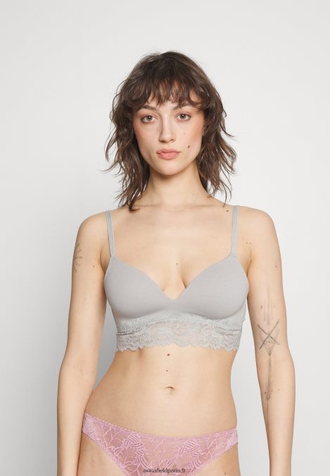 femmes Lot de 2 soutiens-gorge triangle gris/rose 006BT924 Anna Field - Image 4