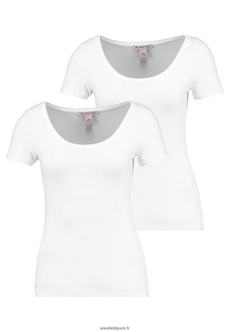femmes_lot_de_2_t_shirts_basiques_blanc_006bt306_anna_field.jpg femmes Lot de 2 t-shirts basiques blanc 006BT306 Anna Field - Image 1