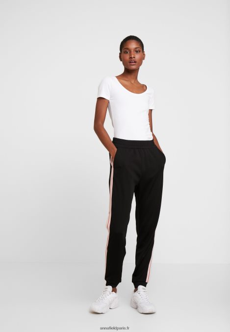 femmes Lot de 2 t-shirts basiques noir/blanc 006BT293 Anna Field - Image 2