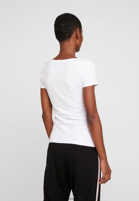 femmes Lot de 2 t-shirts basiques noir/blanc 006BT293 Anna Field - Image 4