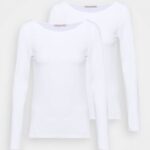 femmes Lot de 2 tops manches longues blanc 006BT518 Anna Field