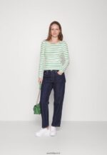 femmes Lot de 2 tops manches longues blanc/vert 006BT562 Anna Field