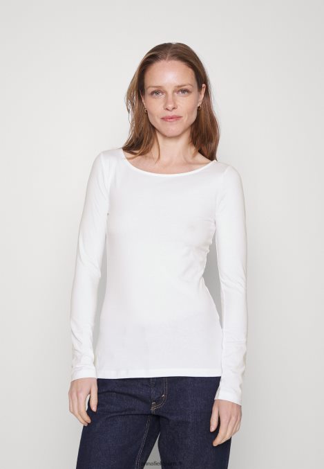 femmes Lot de 2 tops manches longues blanc/vert 006BT562 Anna Field - Image 4