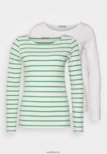 femmes Lot de 2 tops manches longues blanc/vert 006BT562 Anna Field - Image 5